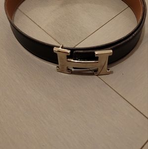 Hermes reversible mens leather belt